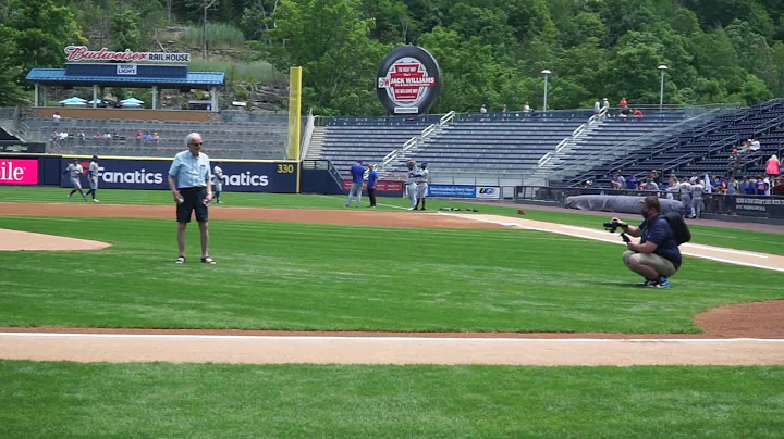 Throwing the first pitch