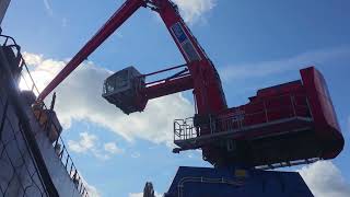 Wheat loading on to ship