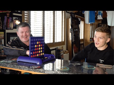 At home with the Hattons: A competitive game of Connect 4