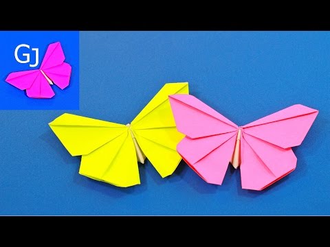 Оригами из бумаги для детей бабочка
