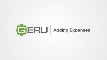 GERU Tutorial:  Adding Expenses