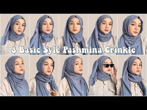 Tutorial Pashmina Crinkle | mudah, simple, cocok untuk remaja!🤍