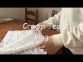 【Vlog】#30　レース編み完成/豆ごはん/Lace knitting completed/Bean rice