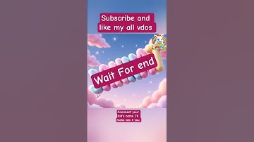 subscribe and like my vdo write your kid