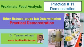 Practical #11-B: Demonstration of Ether Extract or Crude Fat Determination