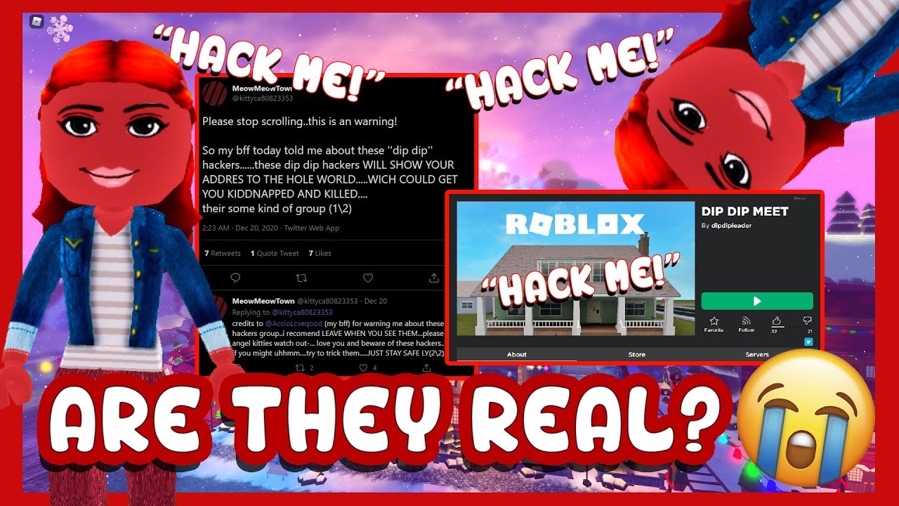 MEETING REAL HACKERS IN ROBLOX 