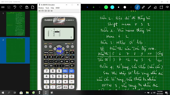 Hướng dẫn bấm.máy tính thống kê xhh năm 2024