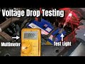 Voltage Drop Test With Multimeter & Test Light - How To DIY Test Battery, Clamps & Leads Faults