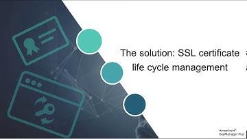 SSL certificate life cycle management: Unraveling the mystery behind web service outages