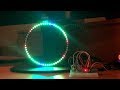 spinning and pulsing Arduino VU meter