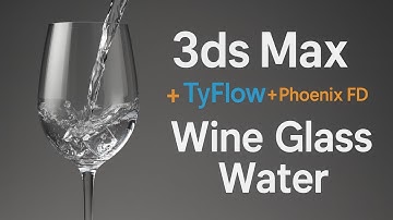 Ice cubes. 3ds max, Tyflow, Phoenixfd