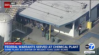 Warrant served at CA aerospace facility after chemical tank crisis