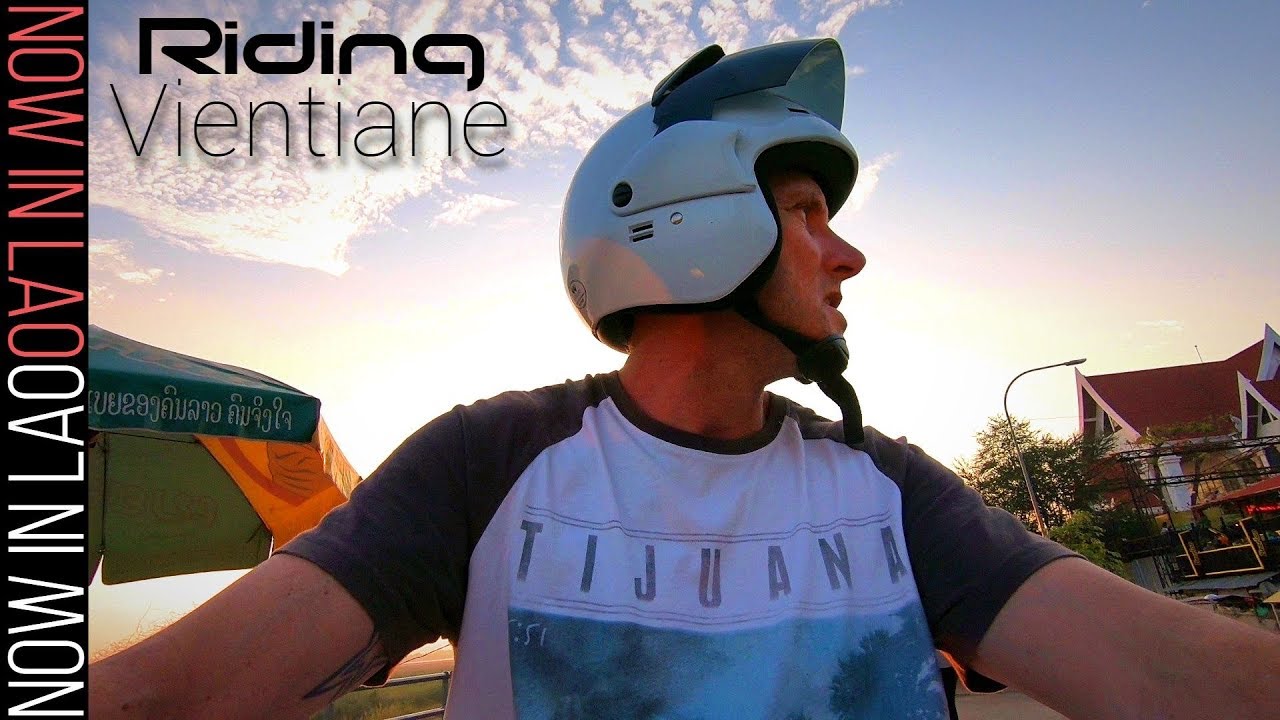 My New Bike | Riding around the Streets of Vientiane Laos | Now in Lao Daily Life in Laos