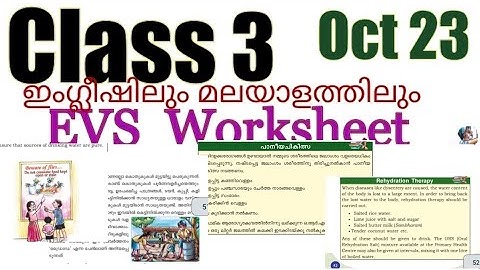 Class 3 Evs worksheet October 23|Hygien our strength| വൃത്തി നമ്മുടെ ശക്തി|victers 3