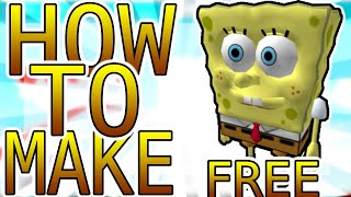 How To Become Spongebob For Free On Roblox Youtube - spongebob face roblox t shirt