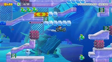 Super Mario Maker 2 - full automatic water level by unãD - No Commentary