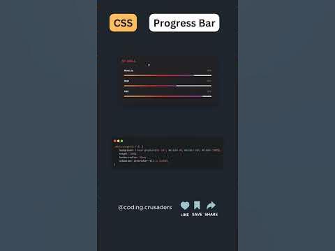 Responsive Progress Bar Using HTML CSS Cool Animation Source Code ...