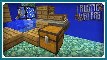 Rustic Waters Seablock Modpack | Sluice Box & Water Pump! | E02 | (Minecraft 1.12 Modpack)