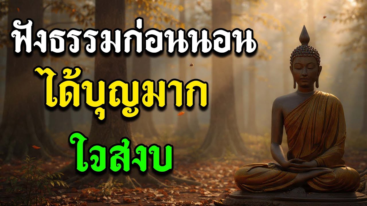 ฟังธรรมก่อนนอน ได้บุญมาก ใจสงบ | ฟังแล้วชีวิตค่อยๆดีขึ้น หลับลึกถึงเช้า
