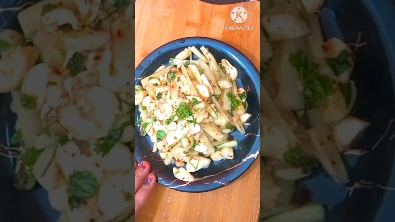 सिंघाड़ा सलाद। water chest nut salad। vrat recipe 