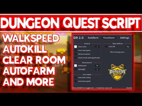 Roblox Dungeon Quest Script Best Way To Level Up Lots Of Features Easy To Use Youtube - dungeon quest script roblox june
