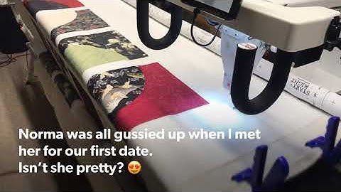 First attempt at long arm quilting with “Norma”