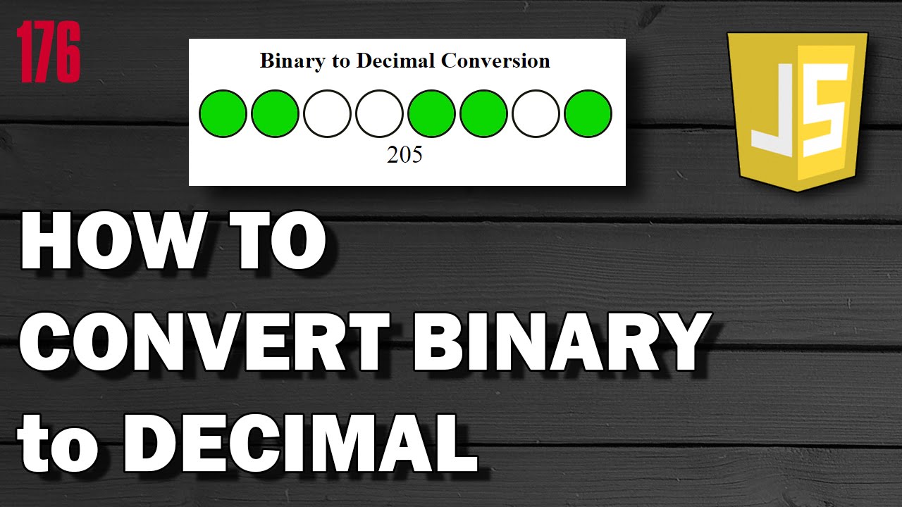 How to convert binary numbers to decimal numbers - YouTube