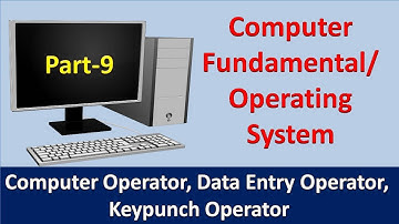 Operating System Past Paper MCQs for Computer Operator I Data Entry Operator | Keypunch Operator P-9