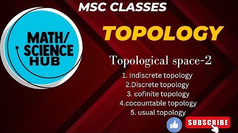 Topology |discrete Topology | Indiscrete Topology |usual Topology #mscmathematics #mdsuexam