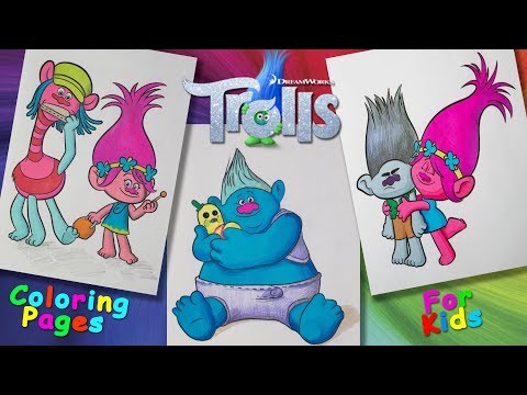 trolls-cartoon-characters-#coloringpages-#forkids-#learncolors-and-draw-with-trolls