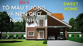 Hướng dẫn sử dụng sweet home 3d từ a đến z I Bài 5  Tô màu cho tường và đổ nền cho ngôi nhà screenshot 4