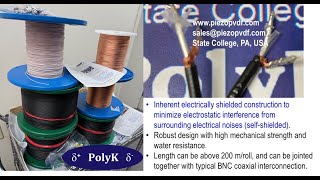 TE 1005801-1 Self-EMI-Shielded Piezoelectric PVDF coaxial Cables in Stock USA