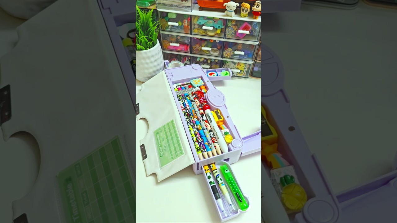 Filling mechanical pencilbox with cute stationery ✨️💕 