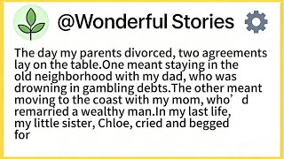 Details The day my parents divorced, two agreements lay on the table.One meant staying in the old Guide