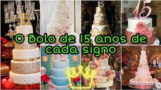 O Bolo de 15 anos de cada signo - Mundo dos Signos