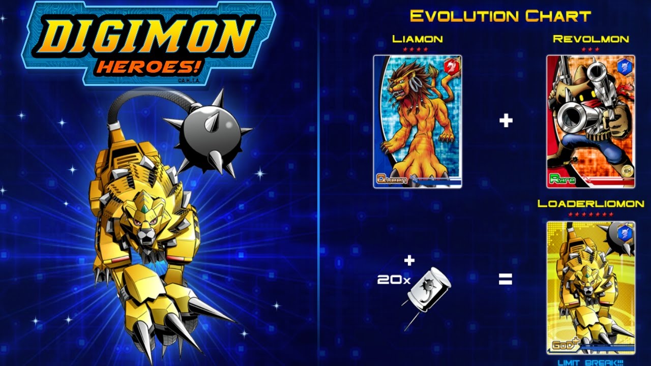 Digimon Heroes Evolution Chart