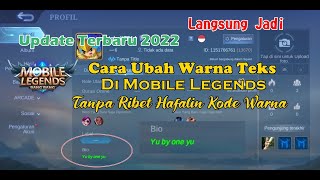 Cara Mengubah Warna Teks Di Mobile Legends Tanpa Kode Warna