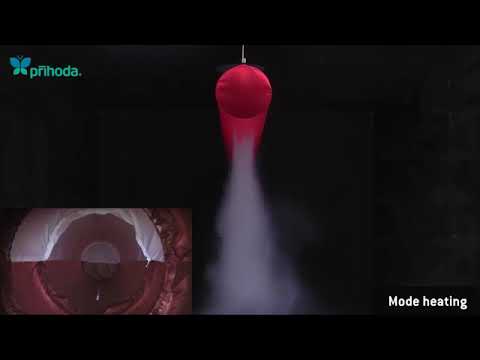 Textile duct - Membrane diffuser - Smoke test - PRIHODA