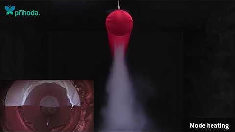 Textile duct - Membrane diffuser - Smoke test - PRIHODA