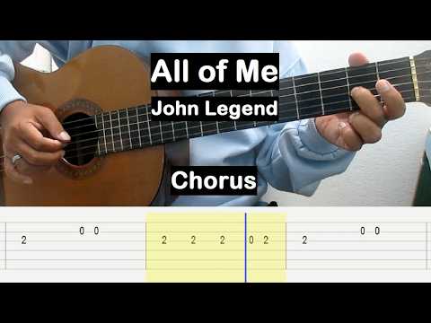 All of Me Guitar Tutorial CHORUS (John Legend) Guitar Tab Guitar Lessons for Beginners