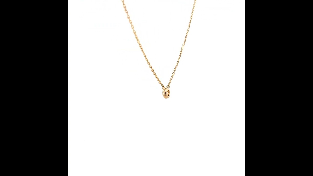 専用＊アガットk18 0.1カラット 一粒 ミル打ち ダイヤ ネックレス 