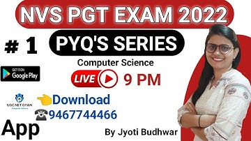 #1 NVS PGT Computer Science PYQ