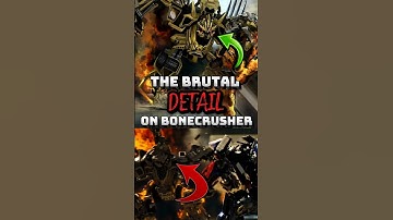 Brutal detail on Bonecrusher in Transformers ! #edformers #transformers #shorts