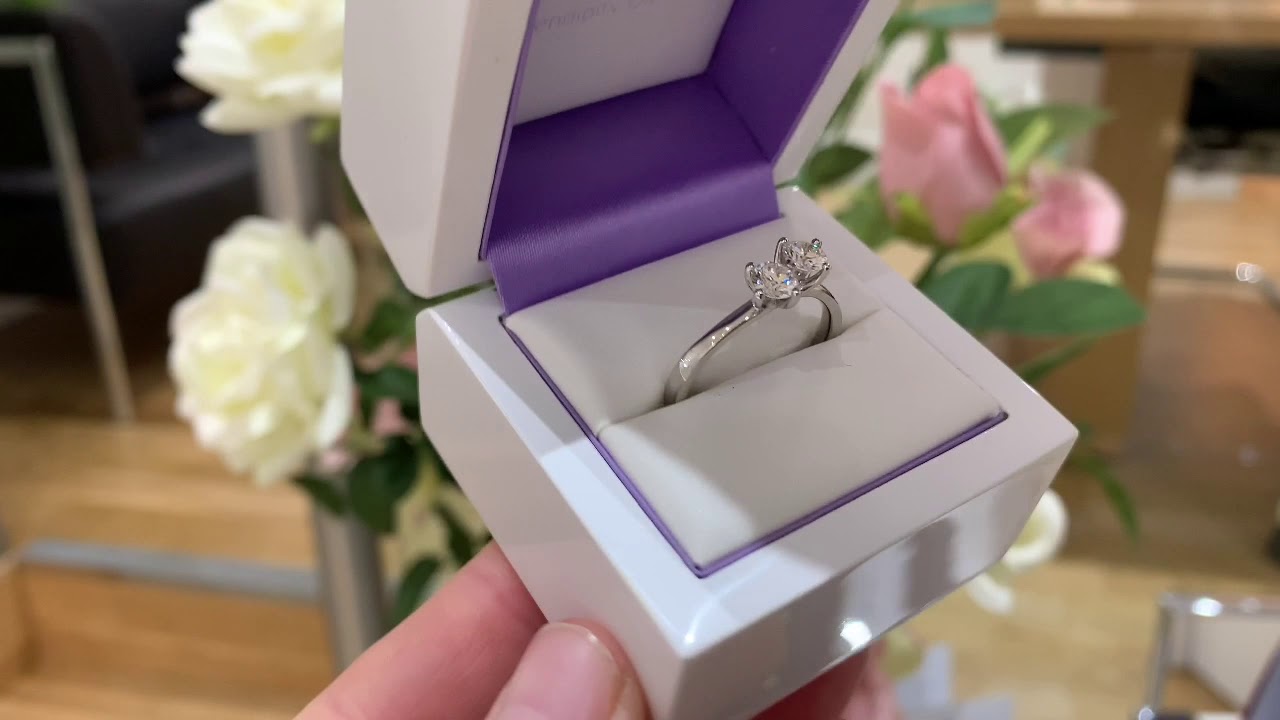 Twirl 2 Stone Twist Engagement Ring - YouTube