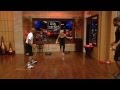 FLOYD MAYWEATHER SHOWS OFF HIS TRAINING SKILLS ON KELLY & MICHAEL SHOW