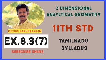 11th Std Maths Ex.6.3(7) Find the Equation of two straight lines which are parallel to the line