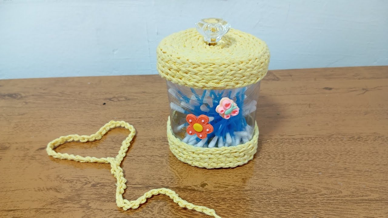 Porta Cotonetes De Garrafa Pet Passo a Passo 