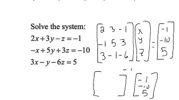 7 3 Multivariate Linear systems and row operations