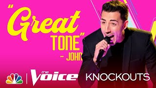 Ricky Duran sing "She Talks to Angels" on The Knockouts of The Voice