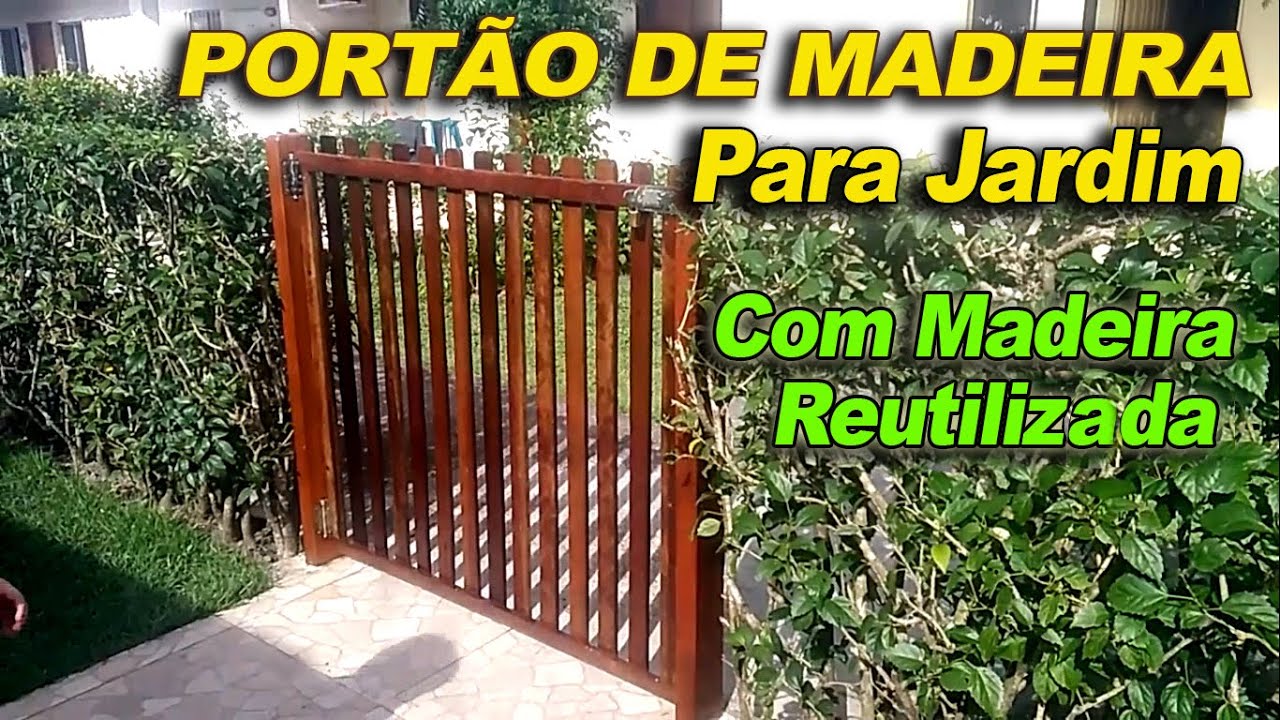 port-o-de-madeira-para-jardim-simples-e-dur-vel-youtube